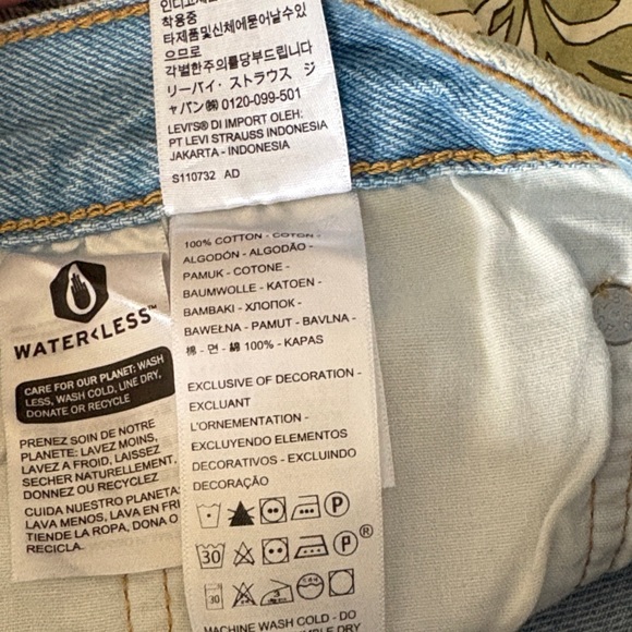 LEVI'S 501 Original Denim Cutoff Shorts Luxor Heat Button Fly Distressed W30 - Picture 4 of 10